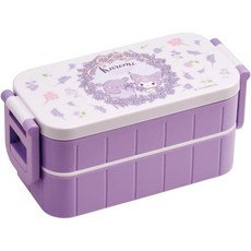 산리오도시락 2단 런치박스 쿠로미 600ml 도시락통 직장인도시락, 1단+수저세트, 1개