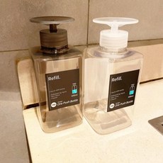 화장솜 세제 보틀 디스펜서 스킨 크리아 공병 세제통 스킨용 화장품 리필 일본 펌핑 원푸시 펌프, 1개