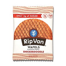 Rip Van Wafels Snickerdoodle Stroopwafels - Health Rip Van Wafels Snickerdoodle Stroopwafels - 건강에 좋, 3g, 12개