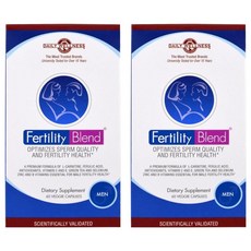 Daily Wellness Company 퍼틸리티 블렌드 맨 Fertility Blend Men 60 Veggie Capsules 60캡슐 2팩