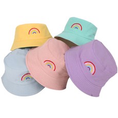 조이멀티 유아용 레인보우 양면 벙거지 모자