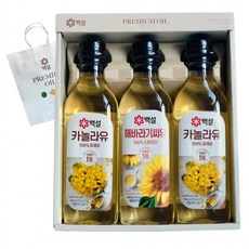 백설 식용유 선물세트 14호 카놀라유 유채유 해바라기씨유 추석 설 선물, 1개, 상세페이지 참조