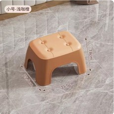 침실 간단한 발 스툴 프랑스 복도 휴대용 레이지 대기 단계 스툴 가정용 식사 귀여운 지상 타뷰레트 마데라 가구, 1개, brown