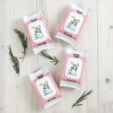 건강한 귀건강 강아지물티슈 30매 4개 눈티슈 눈꼽티슈