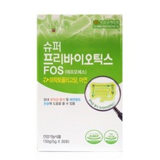 하루웰빙 슈퍼 프리바이오틱스 FOS 유산균먹이 프락토 갈락토 올리고당 스틱, 30포, 5개