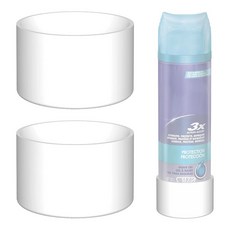 Linkidea 2팩 면도 젤 캔 러스트 홀더 실리콘 폼 녹 방지 스탠드 면도기 베이스 Aveeno 질레트 Neutrogena Skintimate 대부분의 젤과 호환 (, Linkidea 2팩 면도 젤 캔 러스트 홀더, 실리콘
