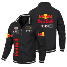 남녀공용 레드불 아우터 REDBULL 자켓 (오토바이 바이커 빅사이즈 집업), 블랙