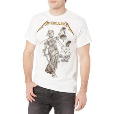 Metallica 남성용 저스티스 포 올 티셔츠 블랙. Large