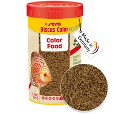 sera Discus Color Nature 250ml (8 4 fl oz) | Premium Discus Fish Feed with Natural Astaxanthin & S, 1개