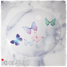 원형투명부채