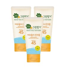 그린핑거 야외놀이 선크림 80ml(SPF45+PA+++) 선케어, 3개, 80ml