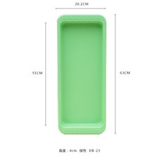 다육 트레이 베란다 수납 스퀘어 대구 얕은 밑바닥 섀시 엔틱스탠드, 그린 큰사이즈 라지 두꺼운 （내경 1
