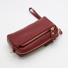 소가죽통장파우치