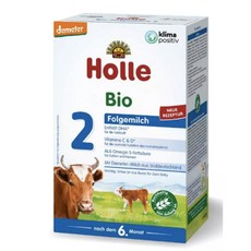 홀레 오가닉 유아용 후속 포뮬러 2단계 300 x 4 (총 1200 g) HOLLE ORGANIC INFANT FOLLOW-ON FORMULA STAGE 2, 300g x 4