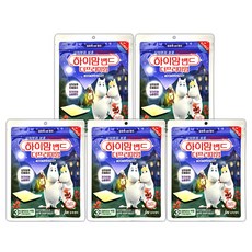JW중외 하이맘밴드 더프리미엄 무민에디션 잘라쓰는 3매 (10x10cm), 5개