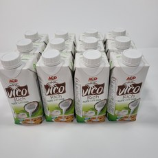 비코 리치 코코넛 밀크 100% 무첨가, 330ml, 12개