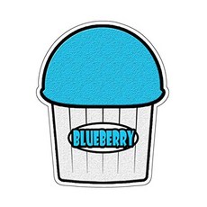 NMT BLUE BERRY FLAVOR Italian Ice Decal 빙수 스티커 카트 [12"- Blueberry Flavor] - P0840002JP12T22, 12"- Blueberry Flavor, 12"- Blueberry Flavor