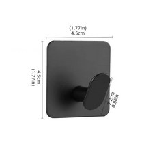 매달림 욕실 선반 수건 가방 수납 주방 스테인리스강 거치대 행어 정리함 벽에 액세서리, Duck tongue square 1, 1개