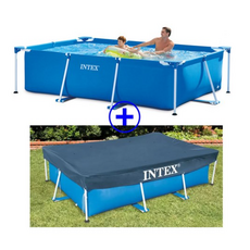 인텍스 패밀리프레임풀세트 대형 300*200*75cm+커버, 단품