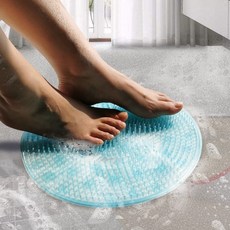 풋브러쉬 발각질 제거 다이소 발르가즘 발바닥 껍질 굳은살 풋버퍼 발가르즘 발닦는솔 15, 하늘색