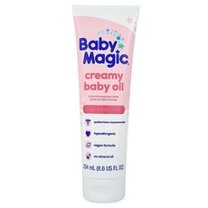 Baby Magic 크리미 베이비 오일 243.8g(8.6온스), Baby Magic 크리미 베이비 오일, 243.8g(, 1개, 254ml