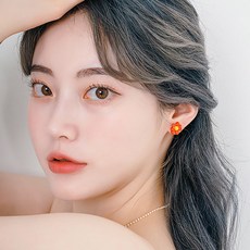호이플라워 핸드메이드 비즈 귀걸이