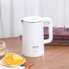 키친아트 라팔 이중 전기포트 1.8L, KAEK-WS1880 친아트 라팔 이중 대용량 스테인레스 무선 전기포트 1.8L KAEK-WS1880