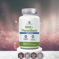 HEALTHY PARTNERS NMN+프테로스틸벤 1000mg 고순도 99.9% 니코틴아미드 NAD