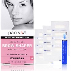 Parissa Eyebrow Shaper Wax Strip 32 count pink 파리사 아이브로우 셰이퍼 왁스 스트립 32개 핑크, 1개