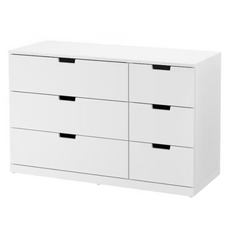 이케아 NORDLI 노르들리 6칸서랍장 화이트 120x76cm 892.084.26