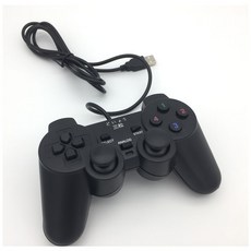 조이스틱 레드화이트 컴퓨터게임 손잡이 컴퓨터타입 더블 유선 USB노트 탁상 PC 아케이드게임 fc시뮬레이터, 1개, T12-업그레이드 조이스틱 한개 게임증정 다운로드