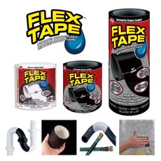 FLEX TAPE 홈쇼핑 초강력 방수 테이프 파이프 누수 방지 밴드 보수 플렉스, 1개