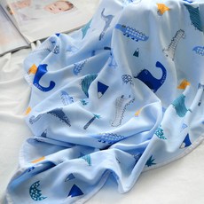 뉴타임즈3 유아동낮잠이불 세트 여름철 어린이 여름철에는 아기 두겹으로 인조면주 에어컨 유치원 오오에 시원하고 얇은면면 이불 XZ15 A10, 01 연블루 100*140cm