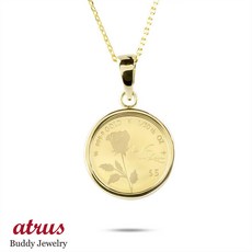 순금장미목걸이