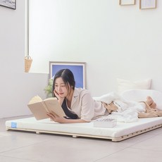 쫀쫀한 메모리폼 토퍼 접이식 바닥이불 침대 캠핑 차박 매트리스(멀티/슈퍼 싱글/퀸)