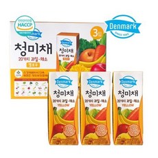 동원 청미채 20가지 과채주스 옐로우 200ml x 24팩 CB
