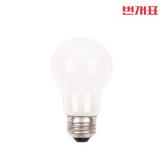 번개표 불투명 백열 전구 220V 60W 램프 - 2개입 세트, 불투명 60W - 2개입 세트