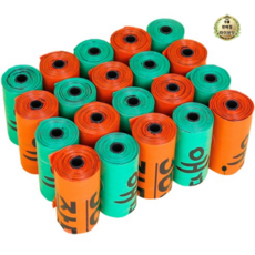 라이브잇 올펫 푸푸백 휴대용 배변봉투 리필 15매, 80개, 혼합 색상