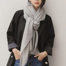 간절기 얇은 롱스카프 대형 부드러운 롱머플러 99890EA, 옐로우, 78g, 1개