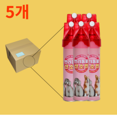 강아지 산소캔 고양이 호흡곤란 예방 반려동물 휴대용 산소, 5개, 816ml