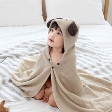 코니테일아기목욕가운