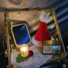 우드 감성 접이식 탁상거울 화장거울
