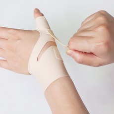 그레너 손목보호대 엄지 손가락 아대 밴드 슬림, 스킨색 x 오른손 x M, 1개