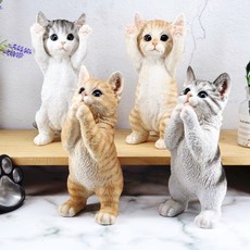 리얼 애교 만세 고양이 장식 아기고양이 야옹이 키티 인테리어 소품 디자인 아이디어 상품