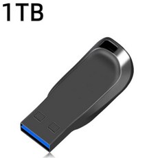 USB 메모리 미니 3.0 펜 드라이브 고속 플래시 2TB 대용량 전송 스토리지 휴대용 금속 방수 U 디스크 2023 신제품, 1개, 1TB Black