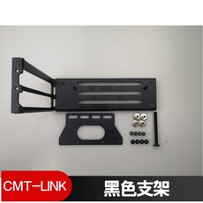 PC액세서리 PCI-E3.0 4.0x16그래픽카드 연장선 전환 지지대 pcie연장선 16x전환연결선, T01-블랙 지지대, 1개