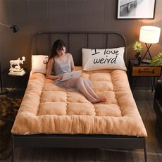 메모리폼 매트리스 라텍스 매트리스 양 벨벳 매트리스 슈퍼 따뜻한 더블 침대 럭셔리 매트 따뜻하게 유지 접이식 매트리스 토퍼 플란넬 킹 퀸 풀 1인용 매트리스 접이식 매트리스, 90x200cm, 색상 -1