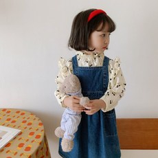 아기멜빵청치마