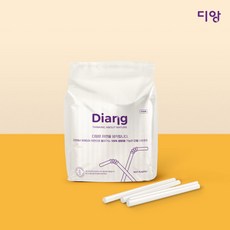 디앙 PLA 스트로우(빨대) 스무디용 11mm x 21cm 100개, 1봉, 100개입