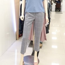 안지크 NC 야탑점 뒷밴딩 체크 슬랙스 DD2SL8110